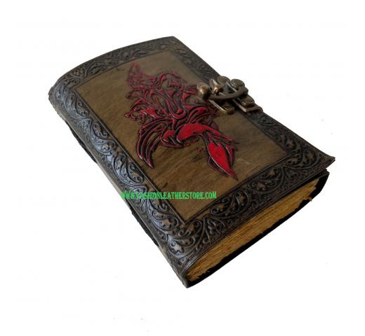 vintage leathers journal book of shadows new custom design personalize antique Hardcover Diary book 2022 planner